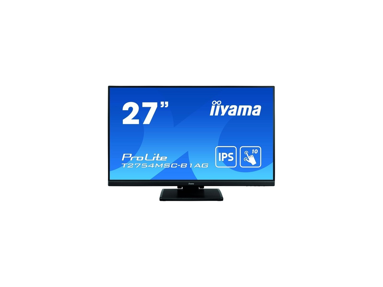 T2754MSC-B1AG iiyama 27", 1920 x 1080, 16:9, IPS LED, 4ms, HDMI, VGA, USB, HDCP, RMS 2x 2W, AC 100-240V, 612x418.5x121 mm T2754MSC-B1AG iiyama 27", 1920 x 1080, 16:9, IPS LED, 4ms, HDMI, VGA, USB, HDCP, RMS 2x 2W, AC 100-240V, 612x418.5x121 mm