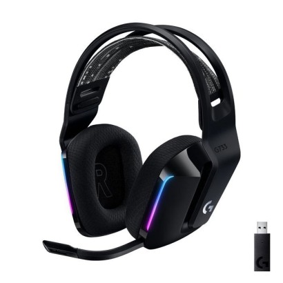 981-000864 Logitech G733 LightSpeed Wireless RGB Gaming Headset - BLACK - EMEA
