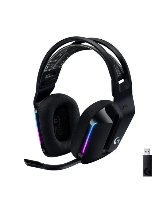 981-000864 Logitech G733 LightSpeed Wireless RGB Gaming Headset - BLACK - EMEA