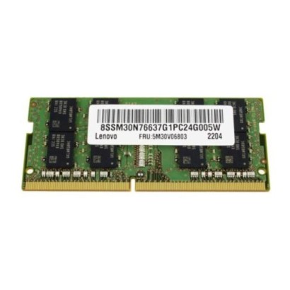 5M30V06803 Lenovo SODIMM memory module, 16GB capacity, DDR4 type, 3200MHz speed, non-ECC unbuffered, ideal for laptops. FRU5M30V