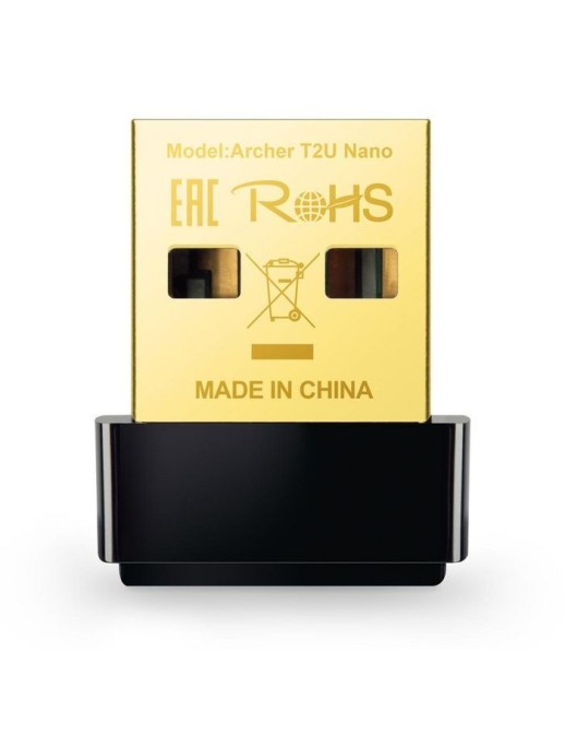 ARCHER T2U NANO TP-Link USB 2.0, Omni Directional, IEEE 802.11ac, IEEE 802.11a, IEEE 802.11n, IEEE 802.11g, IEEE 802.11b, 5GHz 2