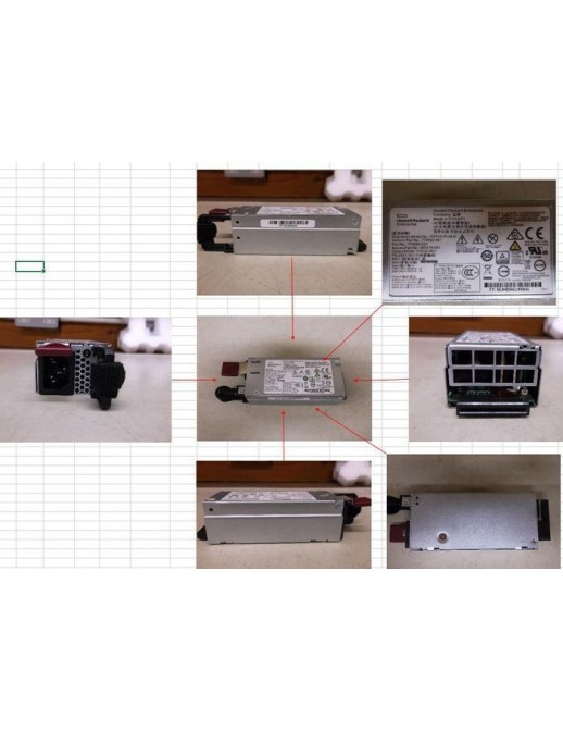 830219-001 Hewlett Packard Enterprise 900W hot-plug power supply, designed for HPE G9 servers, AC 240V input, compact dimensions