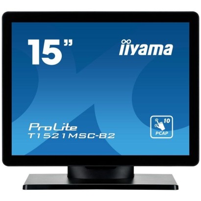 T1521MSC-B2 iiyama 15" PCAP Bezel Free Front, 10P Touch,1024x768,Speakers,VGA,HDMI,325cd/m²,USB, External PSU, Multitouch(OS)