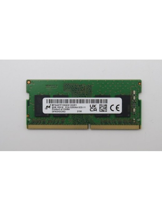 5M30V06805 Lenovo SODIMM memory module, 8GB capacity, DDR4 standard, 3200MHz speed, designed for laptops, 260-pin configuration.