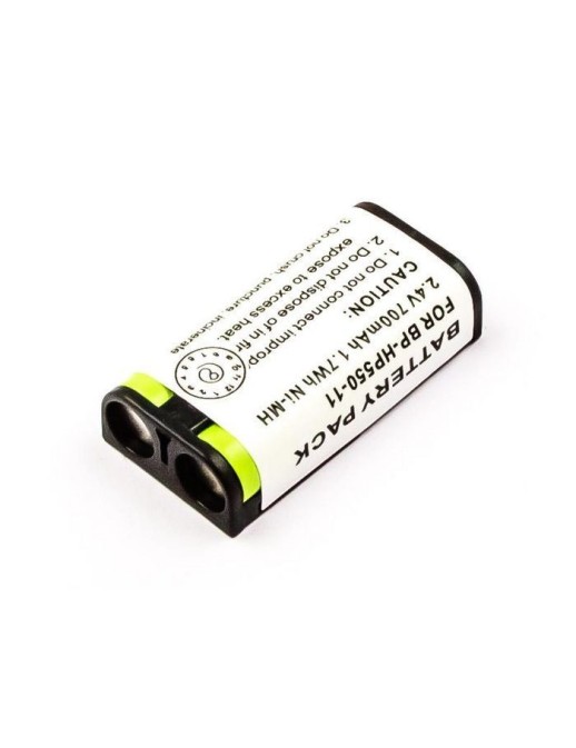 MBXSO-BA0002 CoreParts Battery for Sony Headphone 1.7Wh 2Cell Ni-Mh 2.4V 700mAh 988521612 175674721, 175674722, BP-HP550, BP-HP5