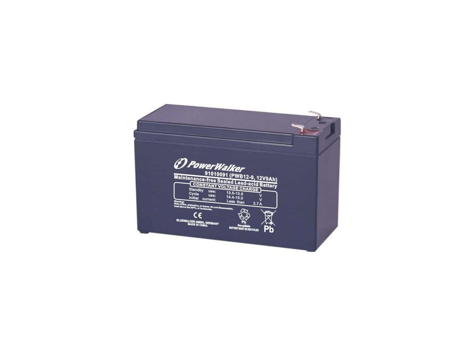 91010091 PowerWalker 9Ah, Lead Acid, 12V 91010091 PowerWalker 9Ah, Lead Acid, 12V
