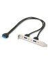 33096 Lindy PC Back Plate, USB 3.0, 2 Port