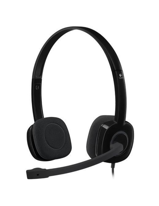 981-000587 Logitech H151 Stereo Headset Wired Head-band Office/Call center Black