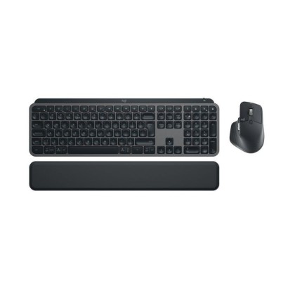 920-011614 Logitech Mx Keys S Combo Keyboard Mouse Included Rf Wireless + Bluetooth Qwerty Us International Graphite