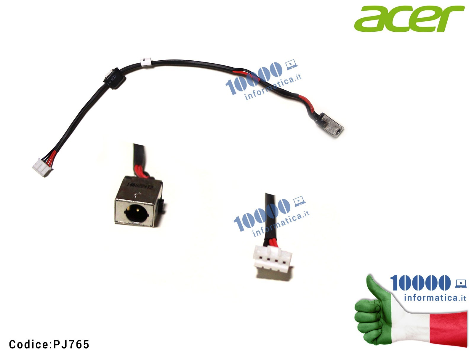 PJ765 Connettore di Alimentazione DC Power Jack PJ765 ACER Aspire E1-532 E1-572 E1-572P E1-572G P255-M P255-MP TE69HW PJ765 Connettore di Alimentazione DC Power Jack PJ765 ACER Aspire E1-532 E1-572 E1-572P E1-572G P255-M P255-MP TE69HW