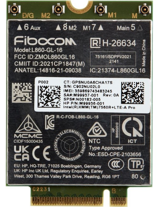 7P993AA HP Xmm 7560 R+ Lte-Advanced Pro Wwan