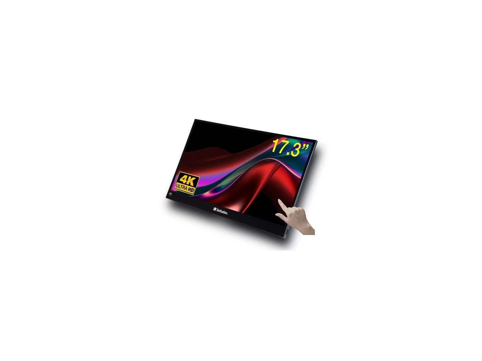 32239 Verbatim PMT-17-4K Portable Touchscreen Monitor 17.3" 4K Ultra HD Metal Housing 32239 Verbatim PMT-17-4K Portable Touchscreen Monitor 17.3" 4K Ultra HD Metal Housing
