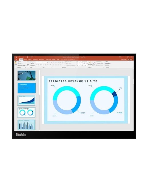 63AAUAT6WL Lenovo Thinkvision M14D 35.6 Cm (14") 2240 X 1400 Pixels 2.2K Led Black