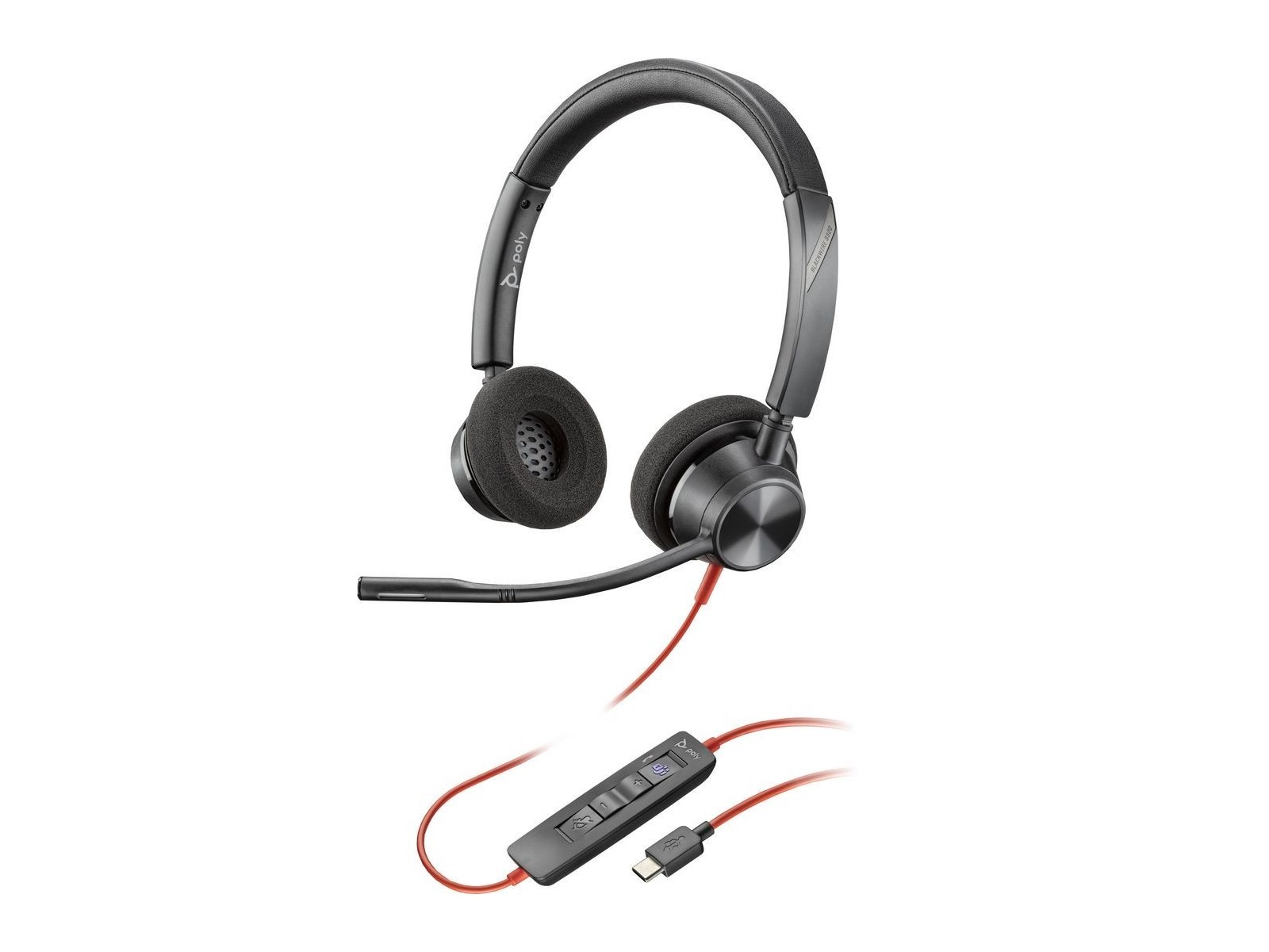 76J19AA HP Blackwire 3320 Microsoft Teams Certified USB-C Headset 214013-101 76J19AA HP Blackwire 3320 Microsoft Teams Certified USB-C Headset 214013-101