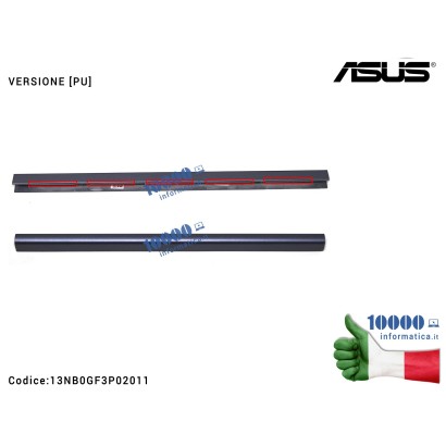 13NB0GF3P02011 Copri Cerniere Coperchio ASUS VivoBook S14 S410 [PU] (STAR GREY) A411 F411 K410 P1410 S401 S410QA S410U S410UA...