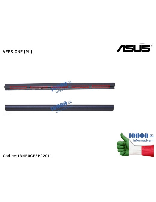 13NB0GF3P02011 Copri Cerniere Coperchio ASUS VivoBook S14 S410 [PU] (STAR GREY) A411 F411 K410 P1410 S401 S410QA S410U S410UA...