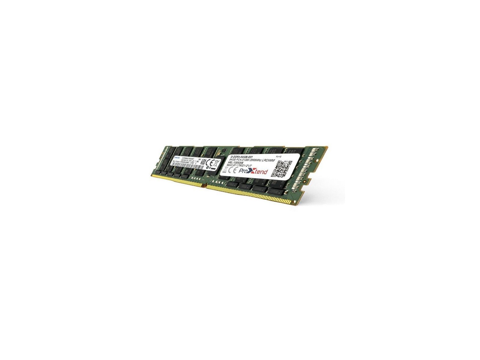 D-DDR4-64GB-001 ProXtend 64GB DDR4 PC4-21300 2666MHz 827390 D-DDR4-64GB-001 ProXtend 64GB DDR4 PC4-21300 2666MHz 827390