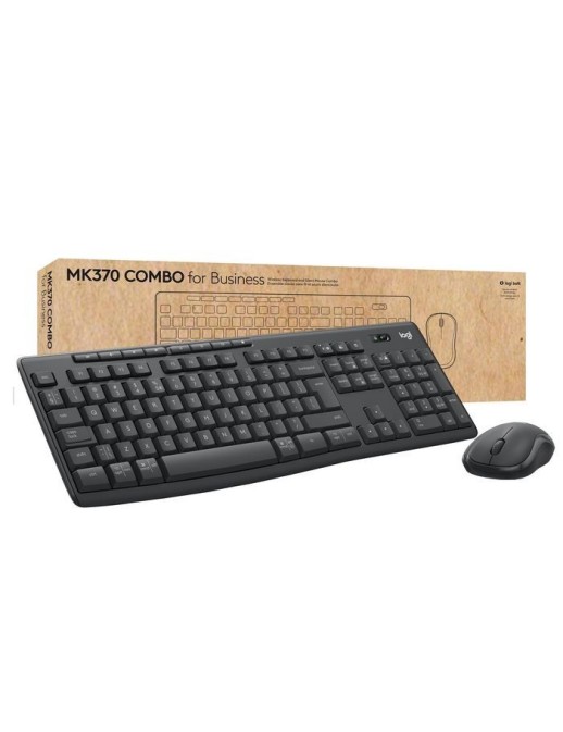 920-012077 Logitech Mk370 Combo For Business Keyboard Mouse Included Rf Wireless + Bluetooth Qwerty Us International Graphite