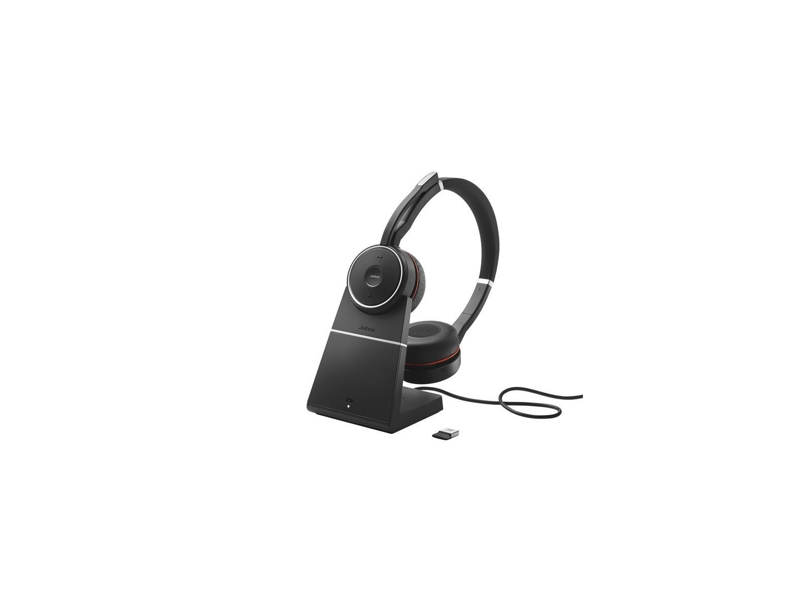 7599-848-199 Jabra Evolve 75 SE UC Stereo - Headset - on-ear Bluetooth wireless active noise cancelling USB with charging stand 7599-848-199 Jabra Evolve 75 SE UC Stereo - Headset - on-ear Bluetooth wireless active noise cancelling USB with charging stand