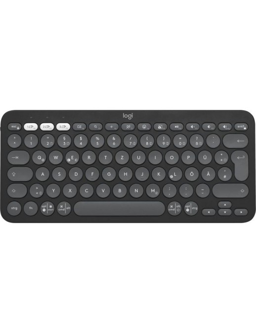 920-011795 Logitech Pebble Keys 2 K380S Keyboard Rf Wireless + Bluetooth Qwertz German Graphite