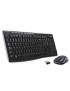 920004508 Logitech Wireless Combo Mk270 Keyboard Mouse Included Rf Wireless Qwerty Black, Silver