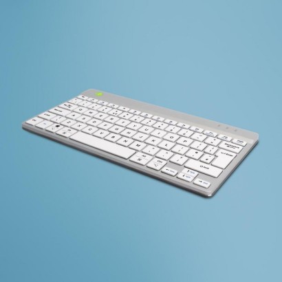 RGOCOUKWLWH R-Go Tools Compact Break ergonomic keyboard, QWERTY (UK), bluetooth, white