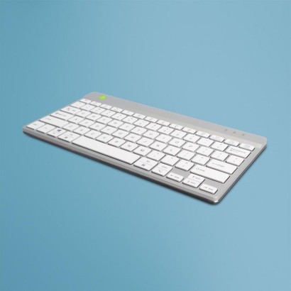 RGOCOUSWLWH R-Go Tools Compact Break ergonomic keyboard, QWERTY (US), bluetooth, white