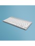 RGOCOUSWLWH R-Go Tools Compact Break ergonomic keyboard, QWERTY (US), bluetooth, white