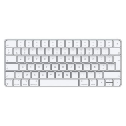 MK2A3F/A Apple Magic keyboard USB + Bluetooth AZERTY French Aluminium, White