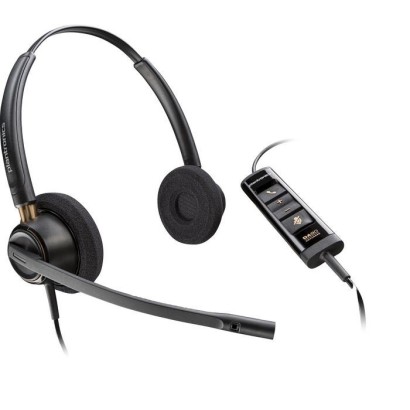 218275-01 Poly Headset EncorePro 525 M Headset Wired Head-band Office/Call center Black, (Microsoft) 783R2AA