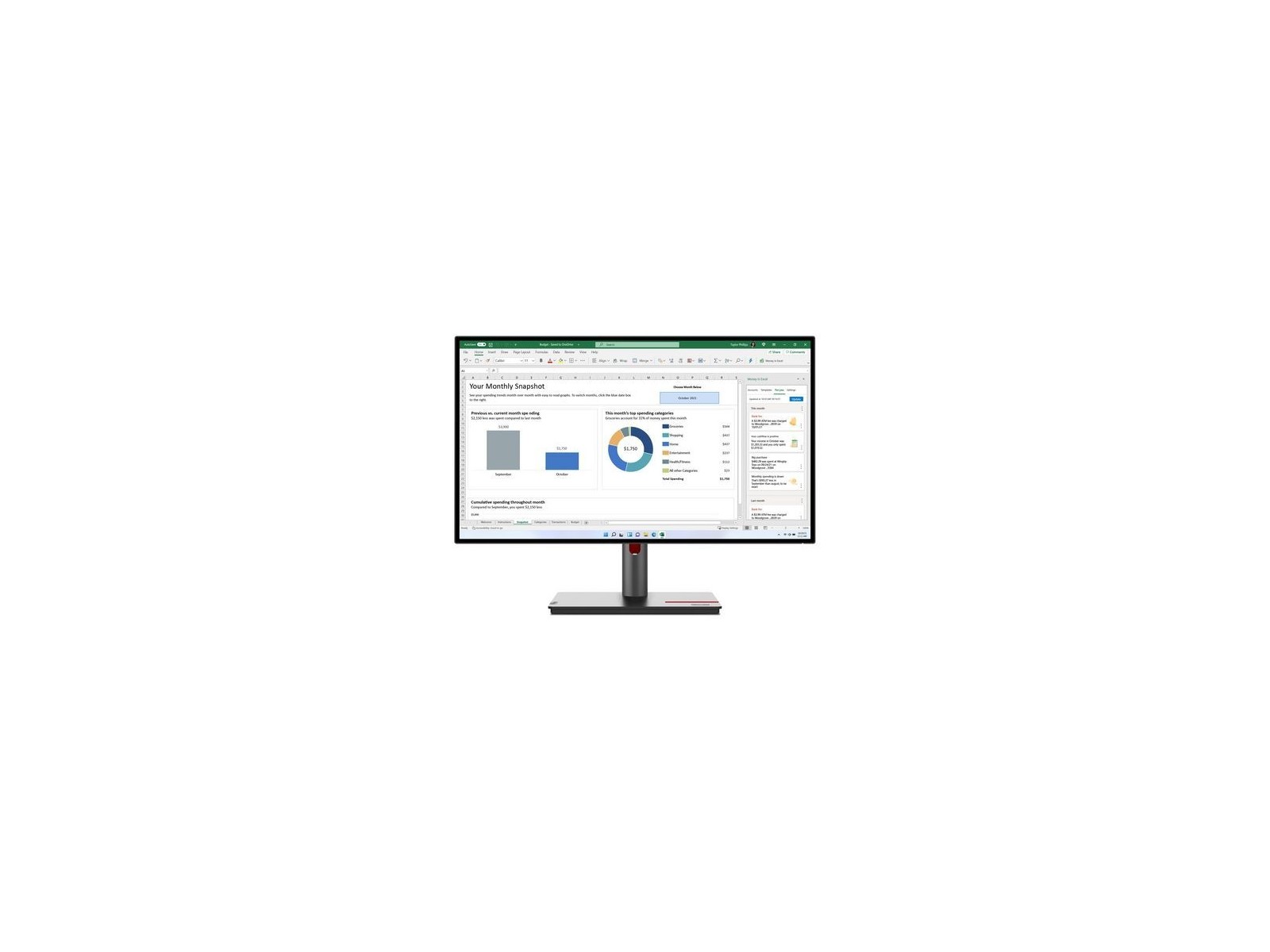 63A1GAT1EU Lenovo ThinkVision P27H-20 LED-Monitor 63A1GAT1EU Lenovo ThinkVision P27H-20 LED-Monitor