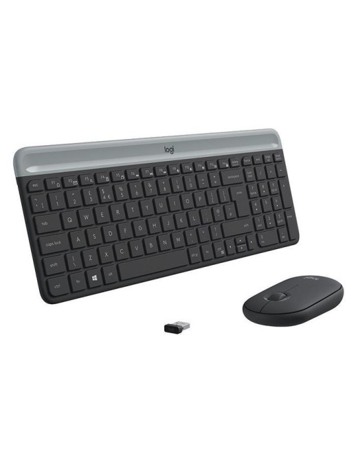 920-009204 Logitech Slim Wireless Keyboard and Mouse Combo MK470