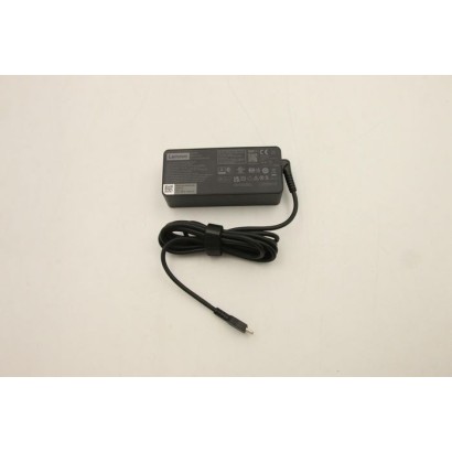 5A10W86303 Lenovo 65W AC power adapter with multiple output voltages (20V, 15V, 9V, 5V), designed for Lenovo laptops, compact an
