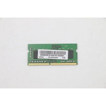 5M30V06980 Lenovo SODIMM memory module, 16GB capacity, DDR4 type, 3200MHz speed, designed for Lenovo laptops, non-ECC configurat