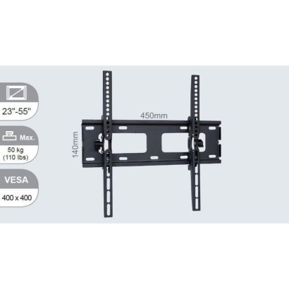 VLMW2355T Vivolink Pro Medium Wall Mount w. Tilt, Max 50 kg, Up to VESA 400x400