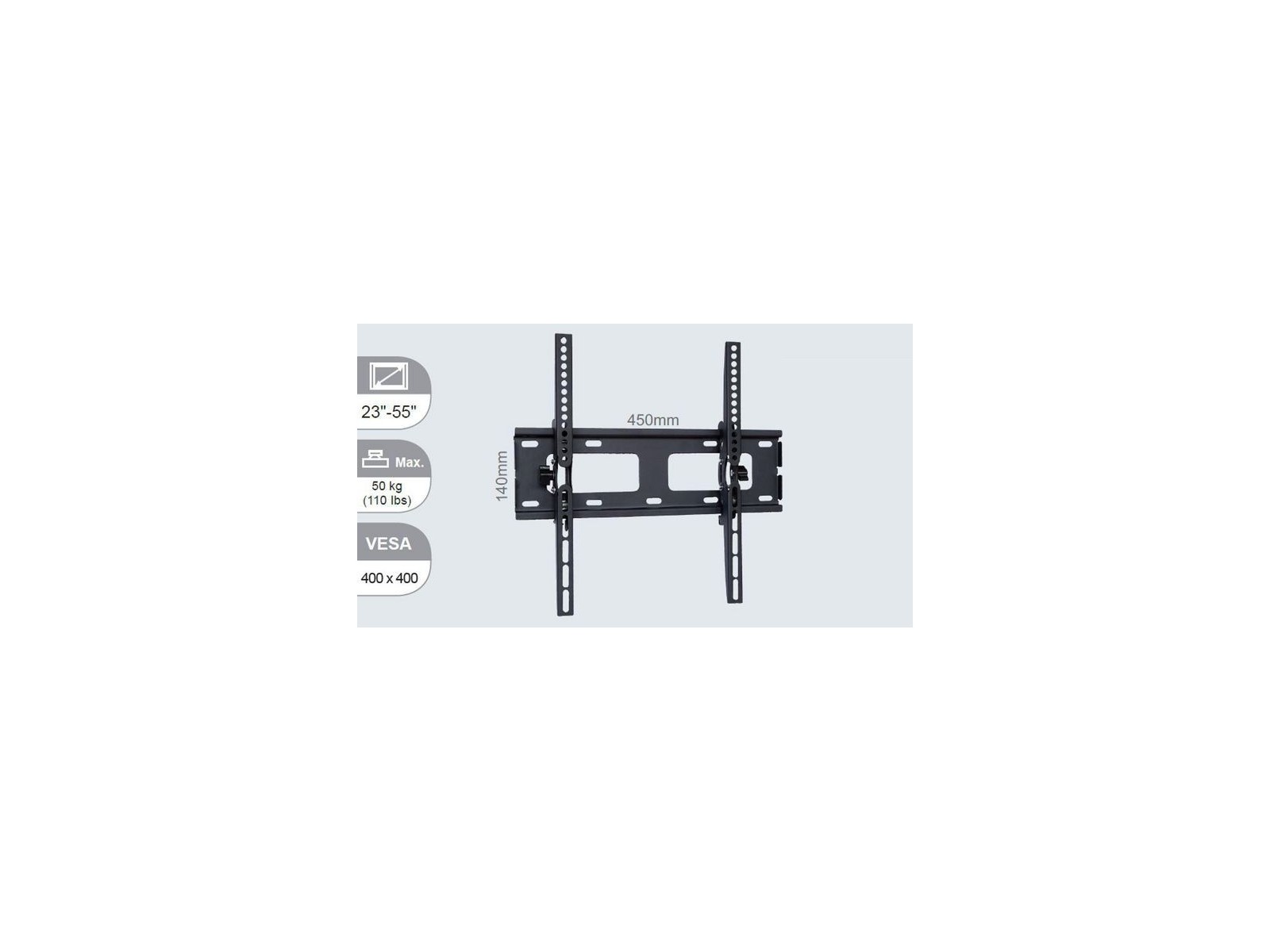 VLMW2355T Vivolink Pro Medium Wall Mount w. Tilt, Max 50 kg, Up to VESA 400x400 VLMW2355T Vivolink Pro Medium Wall Mount w. Tilt, Max 50 kg, Up to VESA 400x400