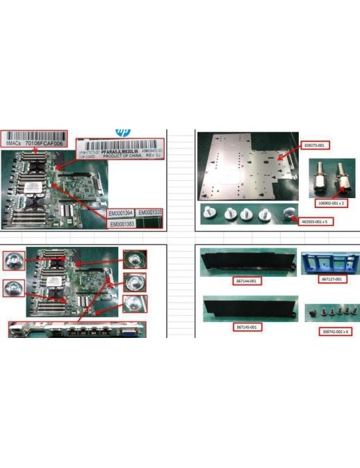 875073-001 Hewlett Packard Enterprise System board for HP ProLiant DL380 Gen10, supports dual CPUs, 24 DDR4 memory slots, multip
