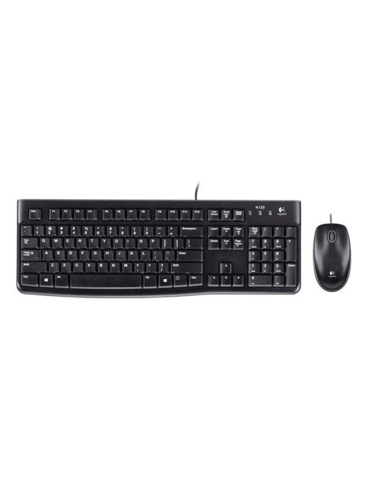 920-004958 Logitech Keyboard & Mouse, Wired, USB, DE, Black 920-002540