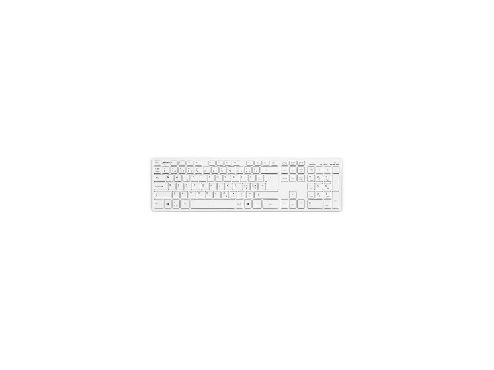 508103 Jobmate Slim keyboard Silver/White 508103 Jobmate Slim keyboard Silver/White