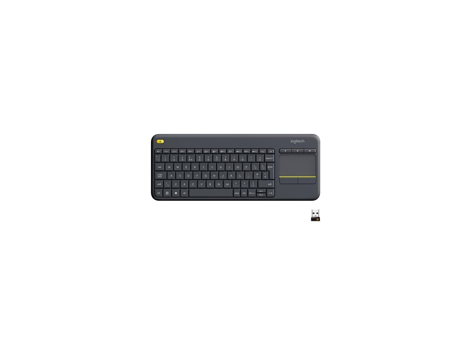 920-007145 Logitech Wireless Touch Keyboard K400 Plus - Black, Dutch (Qwerty) 920-007145 Logitech Wireless Touch Keyboard K400 Plus - Black, Dutch (Qwerty)