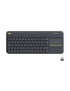 920-007145 Logitech Wireless Touch Keyboard K400 Plus - Black, Dutch (Qwerty)