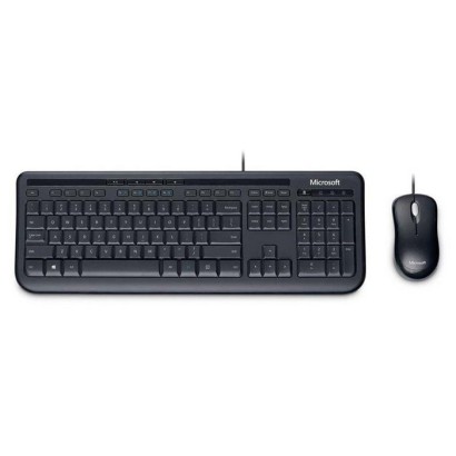APB-00008 Microsoft Wired Desktop 600, DE keyboard USB QWERTZ Black
