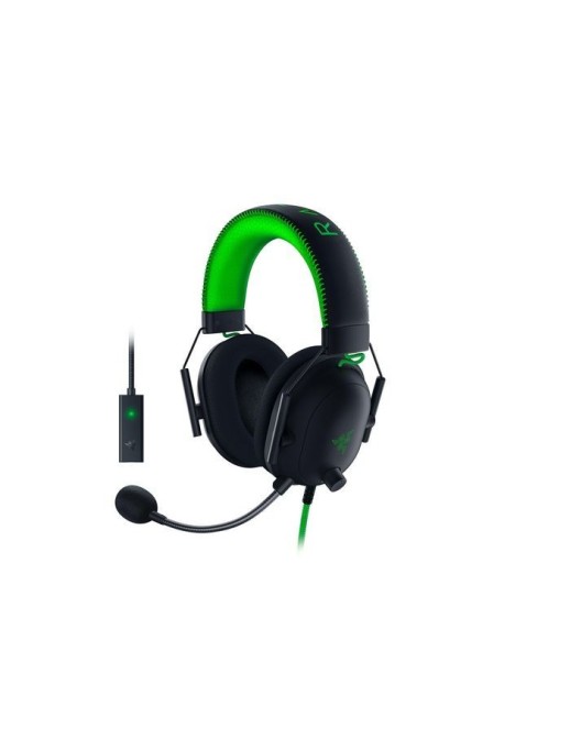 RZ04-03230200-R3M1 Razer Blackshark V2 Headset Wired Head-Band Gaming Black, Green