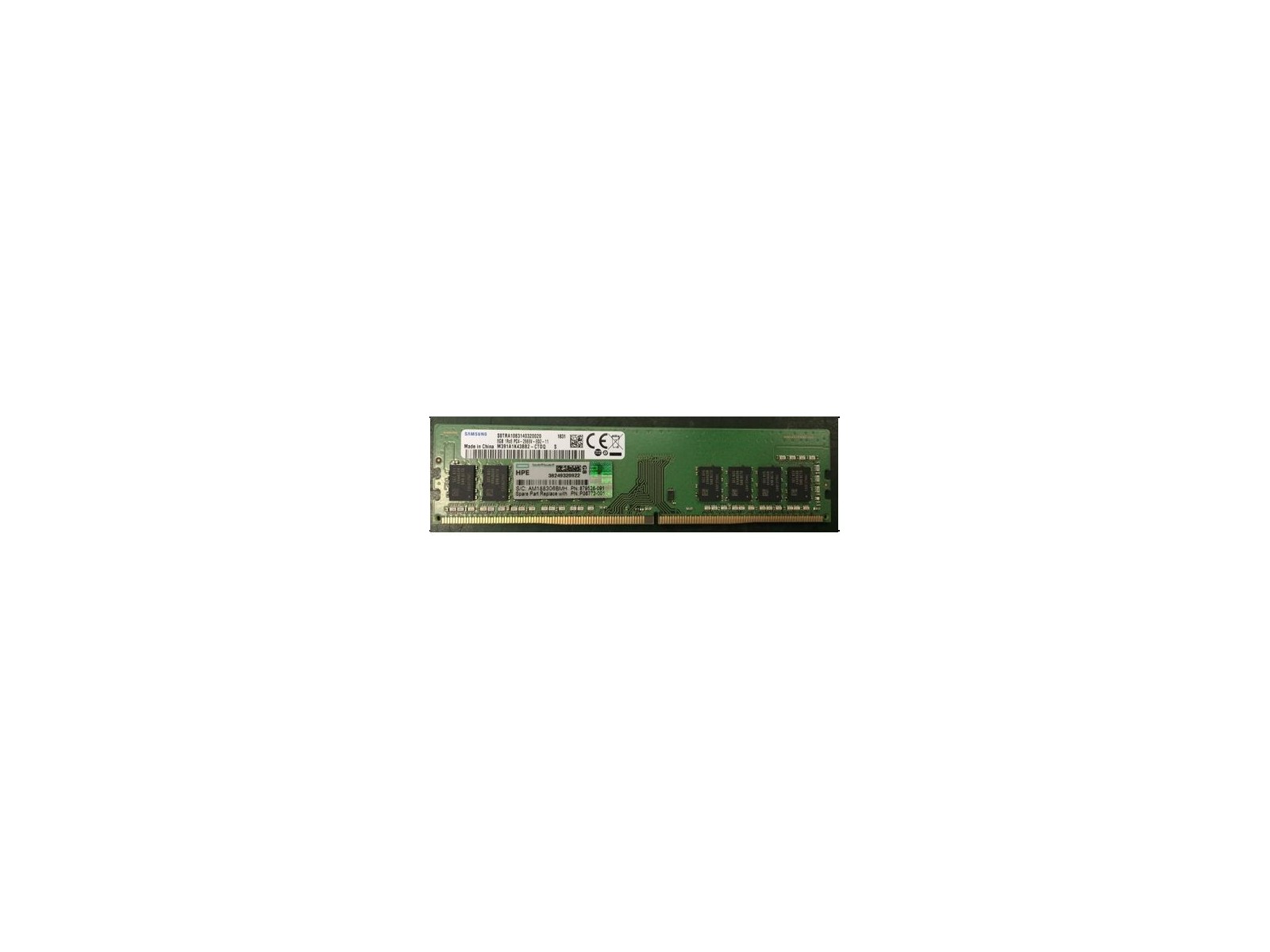 P06772-001EXC Hewlett Packard Enterprise Unbuffered DIMM memory module, 8GB capacity, DDR4-2666 speed, single rank x8 configurat P06772-001EXC Hewlett Packard Enterprise Unbuffered DIMM memory module, 8GB capacity, DDR4-2666 speed, single rank x8 configurat