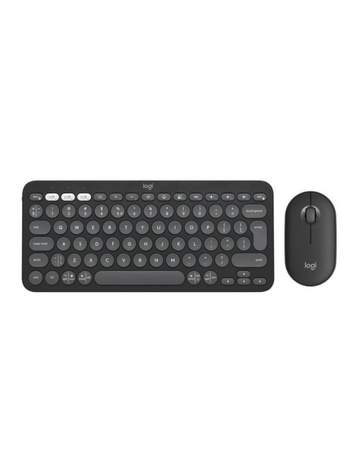 920-012239 Logitech Pebble 2 Combo Keyboard Mouse Included Rf Wireless + Bluetooth Qwerty Us International Graphite