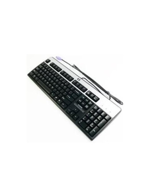 434820-077-RFB HP Keyboard, PS/2, Black/Silver