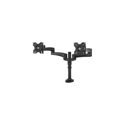BT7374/B B-Tech Twin Flat Screen Desk Mount with Dual Articulated Arms, 28", max 9 kg, VESA 75x75 - 100x100, Black