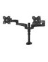 BT7374/B B-Tech Twin Flat Screen Desk Mount with Dual Articulated Arms, 28", max 9 kg, VESA 75x75 - 100x100, Black