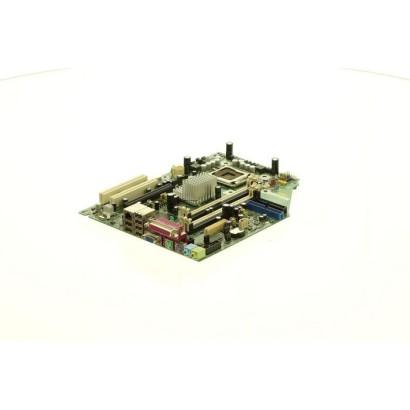 RP000101177 HP System board for HP Compaq dc7600 SFF, supports Intel 945G chipset, 4 DIMM slots, integrated graphics, and SATA i