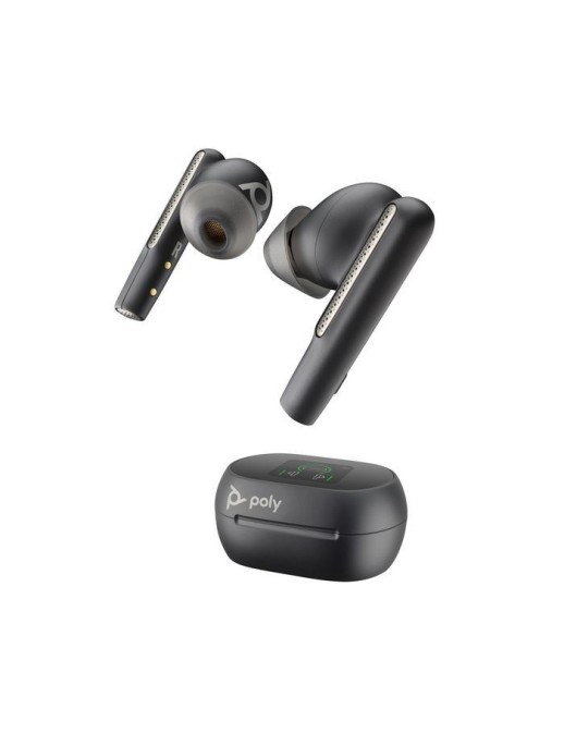 7Y8G9AA HP Voyager Free 60+ UC M Carbon Black Earbuds +BT700 USB-A Adapter +Touchscreen Charge Case 216066-01